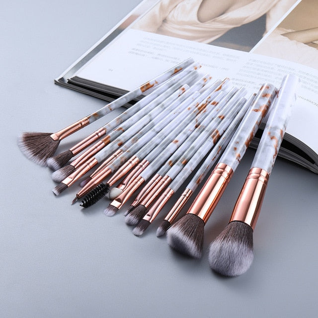 MARBLE 15PCS SET BRUSHES