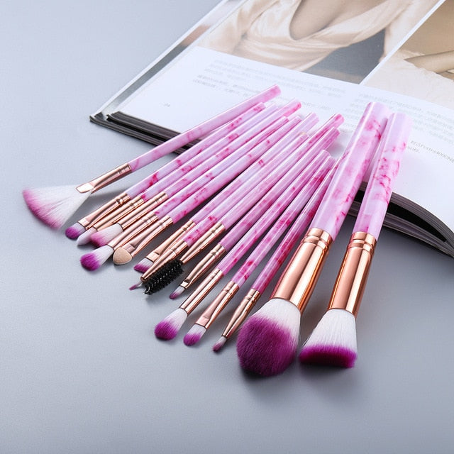 MARBLE 15PCS SET BRUSHES